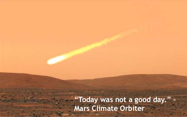 mars climate orbiter mistake