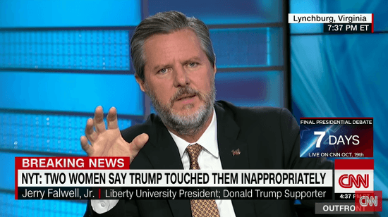 weird religious news - Jerry Falwell Jr