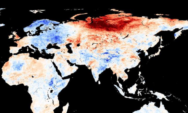 Record breaking heatwave in siberia